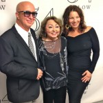 MIMI HINES (center) celebrates her 80th birthday at 54 Below with PAUL SHAFFER and FRAN DRESCHER