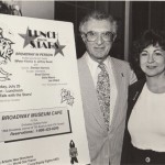 Sheldon Harnick, Linda Amiel Burns, 1993 revival of "She Loves Me" at Lunch With The Stars (Broadway Museum Cafe)