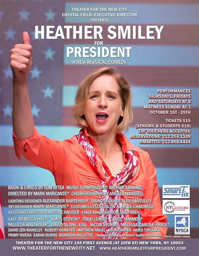 Heather Smiley for President Set to Open October 11th