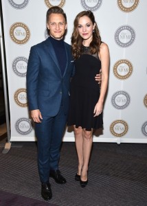 Nathan Johnson and Laura Osnes attend the 2015 Steinberg Playwright Awards