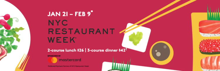 NYC Restaurant Week Jan 21 – Feb 9