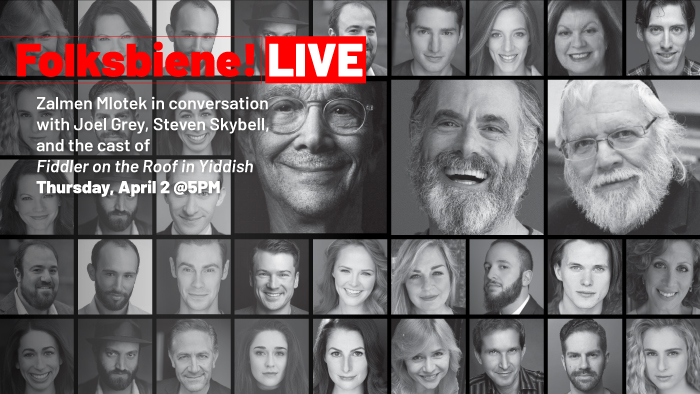 Folksbiene Live – Join the Cast of Yiddish Fiddler and More