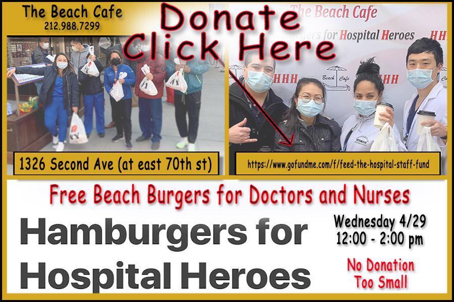 The Beach Cafe Donating Beach Burgers to Hospital Care Workers