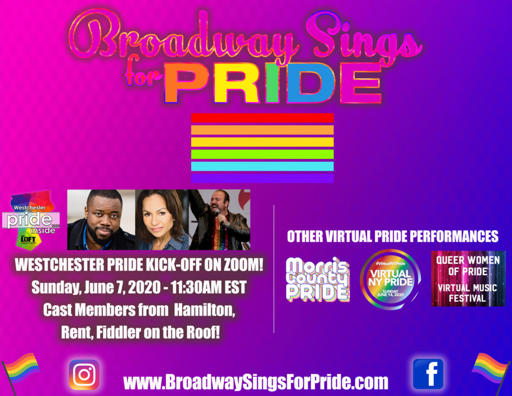 Pride’s Virtual Concert Broadway & Off Sing June 7 on Zoom