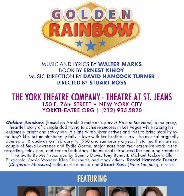 York Theatre Co Continues With Golden Rainbow